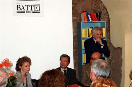 Un momento della presentazione - Lorenza Pellegrini, Armando Acri, Nando Calestani, Antonio Battei