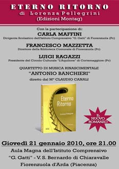 Presentazione ETERNO RITORNO A FIORENZUOLA D'ARDA (PC)